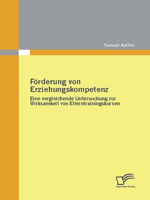 cover image of Förderung von Erziehungskompetenz